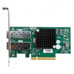 D Link  DXE 820S/A1A Сетевой PCI Express адаптер с 2 портами 10GBase X SFP+