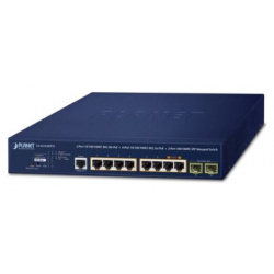 Planet  GS 4210 8HP2S Управляемый стоечный 8 портов Ethernet 1 Гбит/с