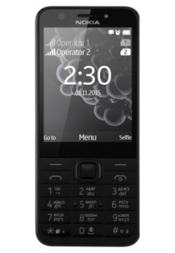 Nokia 230 Dual sim Black Silver  A00026971