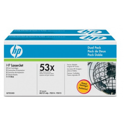 HP 53X  Q7553XD №53X для лазерного принтера цвет: черный