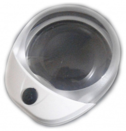 Лупа Kromatech настольная контактная 10x  60 мм с подсветкой (1 LED) PW6010C (Кроматек) 72931