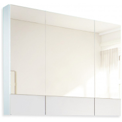 Шкаф зеркало для ванной 1Marka Соната 90 3д  Белый глянец Столплит У29558