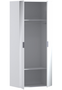 Мальта СБ 3263 Шкаф 2 дверный Белый с зеркальным фасадом Столплит 1326300000010