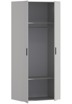Шкаф 2 дверный Милан СБ 3263 Серый/МДФ Светло серый Столплит 1326300000021 