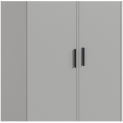 Шкаф 2 дверный Милан СБ 3263 Серый/МДФ Светло серый Столплит 1326300000021