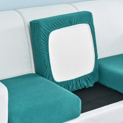 funda de cojín asiento sofá elástico elástica sillón 2 plazas 4 o 3 gris liso sólido suave duradero lavable lightinthebox 