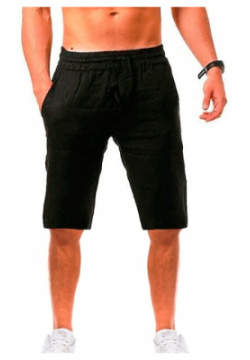 Hombre Pantalón corto Pantalones cortos de verano playa Correa Plano Yoga Negocio 100% Algodón Hawaiano Casual Caqui claro  Negro lightinthebox