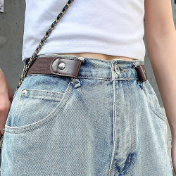 Cinturón elástico ajustable para cintura  perezoso invisible mujer versátil sin rastro ropa vaquera lightinthebox