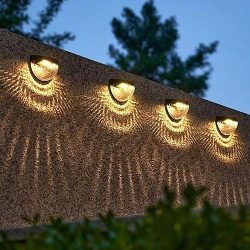 Luces solares para valla  de jardín impermeables exteriores pared patio villa garaje cubierta escaleras decoración paisaje lightinthebox