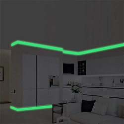 1 rollo de cinta luminosa  autoadhesiva 3m visión nocturna que brilla en la oscuridad advertencia seguridad escenario cintas decorativas para el hogar lightinthebox