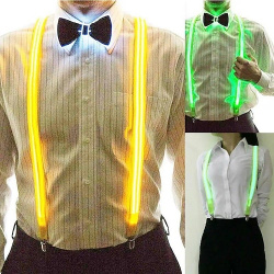 Tirantes LED iluminados para hombre  pajarita perfecta de música fiesta disfraces iluminada con lightinthebox