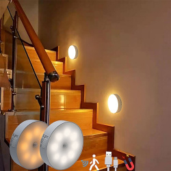 8leds sensor de movimiento luz led usb noche cocina dormitorio escalera gabinete pasillo armario carga lightinthebox 