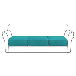 funda de cojín asiento sofá elástico elástica sillón 2 plazas 4 o 3 gris liso sólido suave duradero lavable lightinthebox