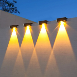 Luz solar de pared  luces led superbrillantes para cubierta cerca iluminación exterior impermeable jardín balcón porche decoración del hogar lámpara noche lightinthebox