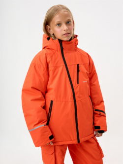 Горнолыжная куртка из технологичной мембраны с лямками для девочек  3810051110