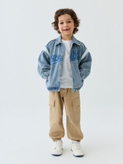 Хлопковые брюки карго для мальчиков  48040615100