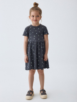 Трикотажное платье с короткими рукавами для девочек  4803040713