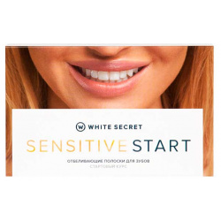 Отбеливающие полоски Sensitive Start 7 саше White Secret 10116642 Стартовый курс