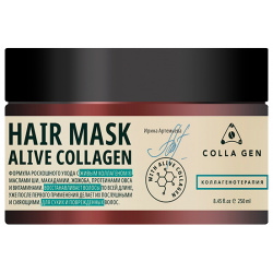 Маска Colla Gen 10011249 Интенсивная питательная для волос с Живым Коллагеном 250 мл 