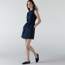 Женское платье Lacoste без рукавов с круглым вырезом EF0117