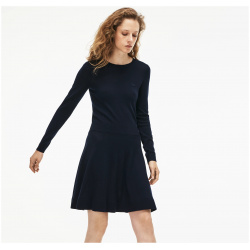 Женское шерстяное платье Lacoste с длинным рукавом EF8831 100% шерсть