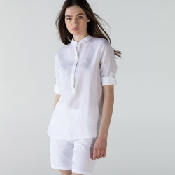 Женская льняная рубашка Lacoste CF0102 100%лен