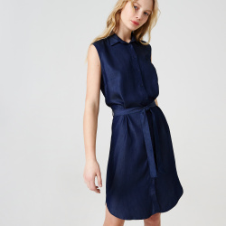 Женское платье Lacoste с рубашкой и воротником EF0125 100% лиоцелл