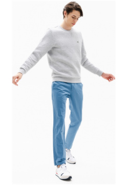 Мужские брюки Lacoste из смеси хлопка и льна HH0980 Крой: Slim Fit