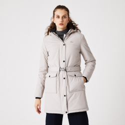 Женская куртка Lacoste с поясом BF2210 100% полиэстер