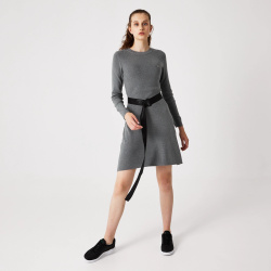 Женское платье Lacoste Regular Fit с поясом EF2216 46% модал 40% акрил 14%
