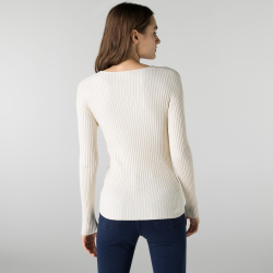 Женский свитер Lacoste с v образным воротом AF2250