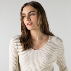 Женский свитер Lacoste с v образным воротом AF2250