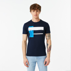 Мужская футболка Lacoste Slim Fit TH0221 100% хлопок