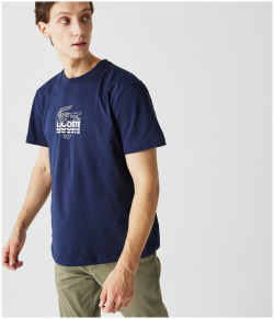 Мужская футболка Lacoste с круглым вырезом TH1228 100% хлопок