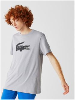 Мужская футболка Lacoste  с принтом TH2042
