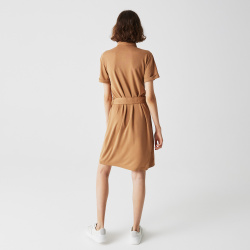 Женское платье Lacoste с коротким рукавом и воротником рубашкой EF0121