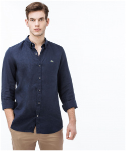 Мужская рубашка Lacoste из льна Slim Fit CH0826L 