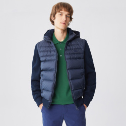 Мужская куртка Lacoste со съемными рукавами BH2313 100% полиэстер\50% шерсть 50%
