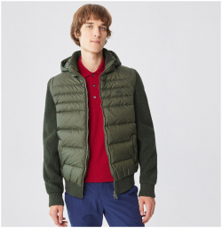 Мужская куртка Lacoste со съемными рукавами BH2313 100% полиэстер\50% шерсть 50%