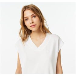 Женская футболка Lacoste Slim Fit с v образным вырезом TF0310