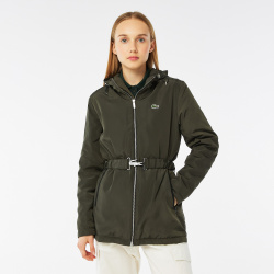 Женская куртка  Lacoste с поясом BF0331R Детали: съемный ремень к металлическим