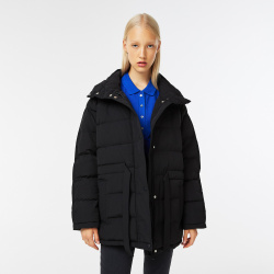 Женская объемная удлиненная куртка Lacoste BF2433 Детали: