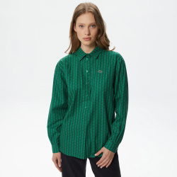 Женская рубашка Lacoste Relaxrd Fit CF2411 Крой: Relaxed Fit;\Острый воротник