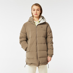 Женская утеплённая двусторонняя куртка Lacoste BF2419 Детали: