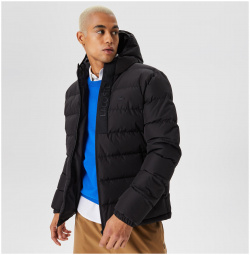 Мужская стёганная куртка Lacoste с капюшоном BH2348 Детали: капюшоном