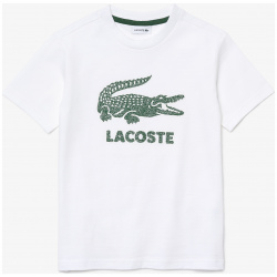 Детская футболка Lacoste с винтажным логотипом TJ1965 Большой крокодил на