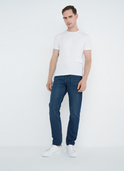 Базовые зауженные джинсы  Синий O`Stin MPD102 D3