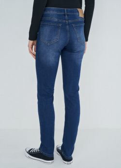 Базовые узкие джинсы  Синий O`Stin LPD101 D3