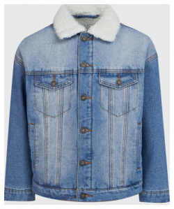 Джинсовая куртка с искусственным мехом для мальчиков  Синий O`Stin BB4531O02 D4