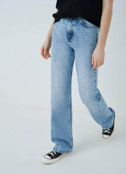 Широкие джинсы  Голубой O`Stin LP465MO02 D5